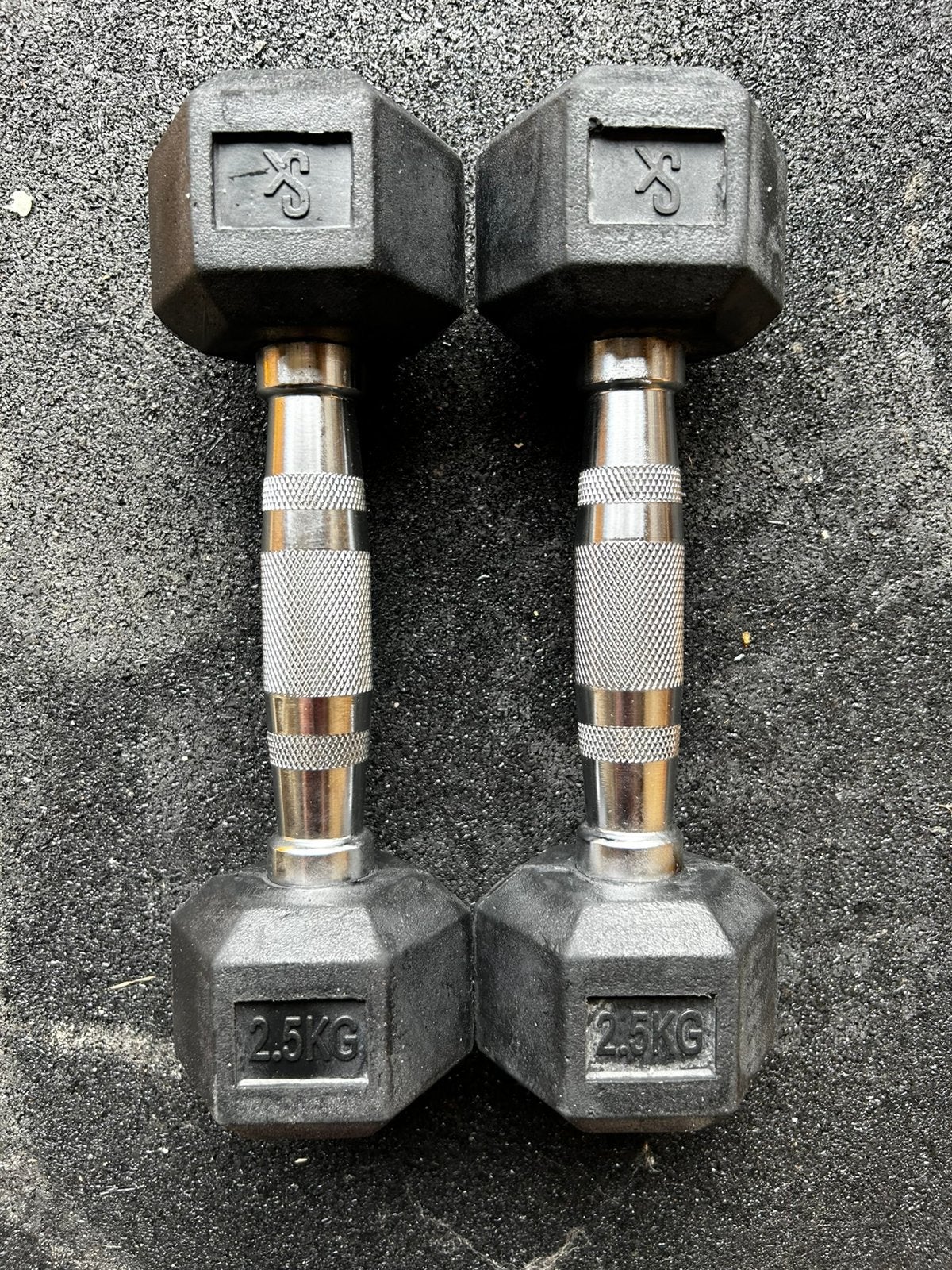 Hexa Dumbells set 2,5 kg, Ophalen, Nieuw, Dumbbell
