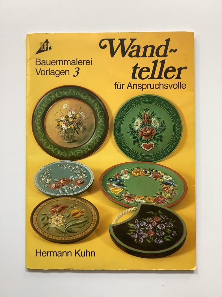 Wandteller Bauernmalerei Vorlagen 3 Hermann Kuhn, Hobby en Vrije tijd, Schilderen, Ophalen of Verzenden, Gebruikt, Penseel of Kwast