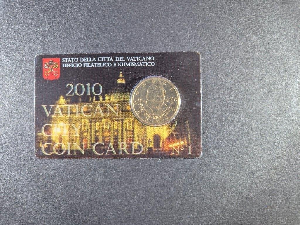 Vaticaanstad euromunt coincard 50 cts munt 2010, Ophalen of Verzenden, Vaticaanstad, 50 cent, Losse munt