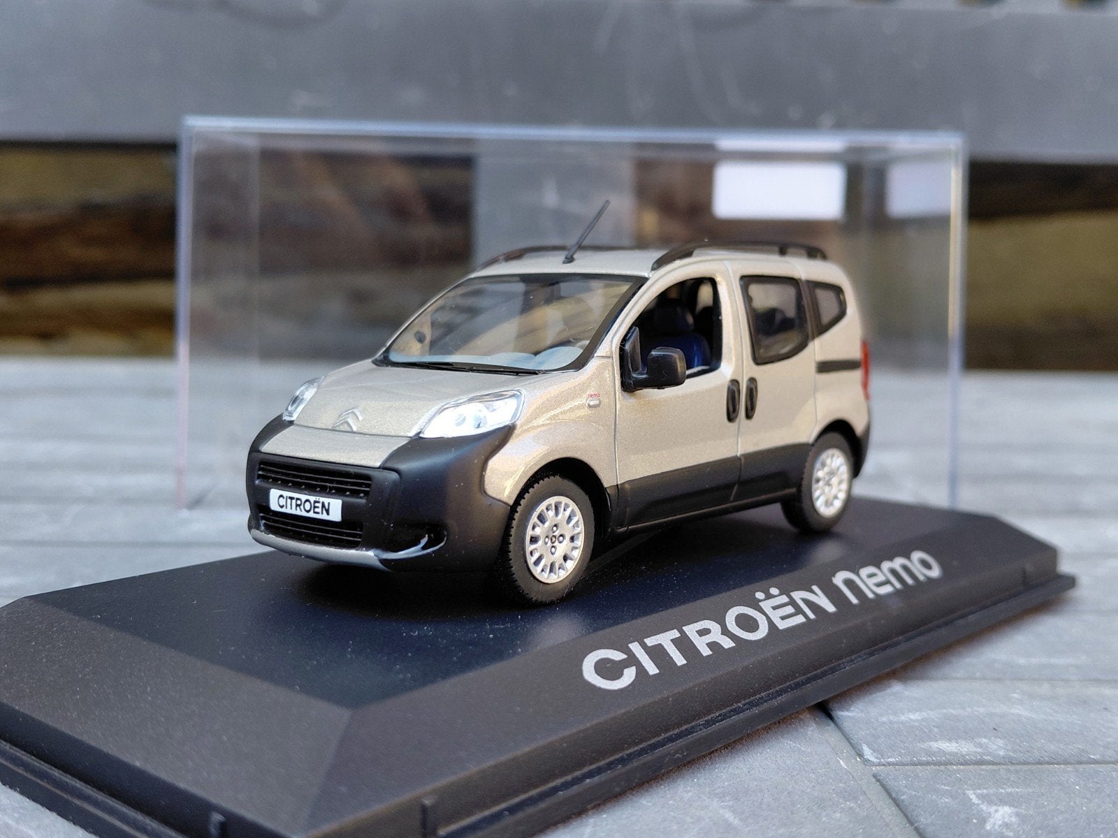 Citroën Nemo XTR 2009 zand 1/43 Norev 155792, Ophalen of Verzenden, Zo goed als nieuw, Auto, Norev