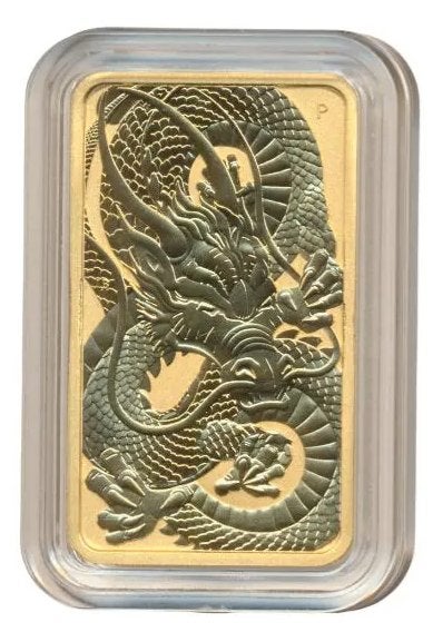 Goud baar Troy ounce Australie 100 dollars 2021 draak