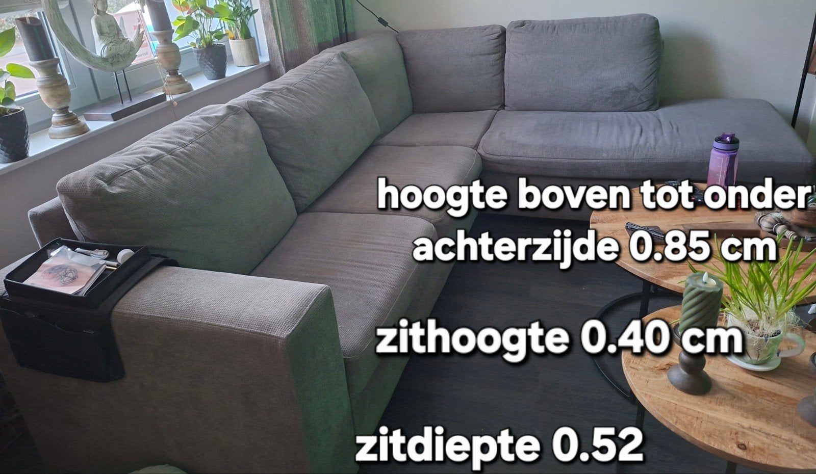 Hoekbankstel in zeer goede staat is 3 jaar oud ., Ophalen, Zo goed als nieuw