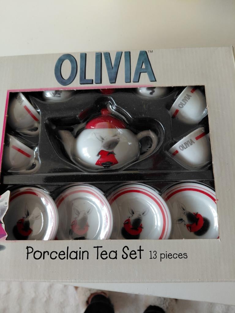 Thee/koffie/kinderpoppen/serviesje OLIVIA, Ophalen of Verzenden
