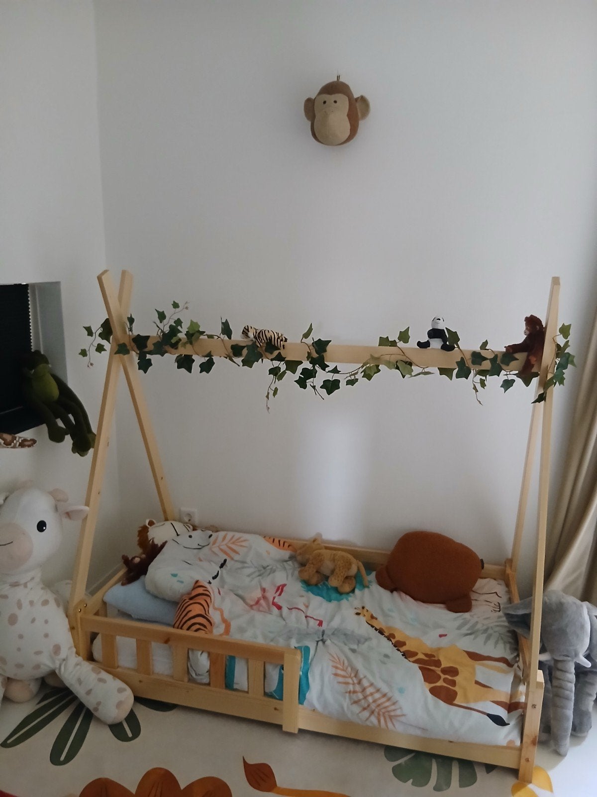 Kinderbed Houten Tipi Bedframe - Zo goed als nieuw, Ophalen, Nieuw, 190 cm of minder, Tipi, Scandinavisch, Speels