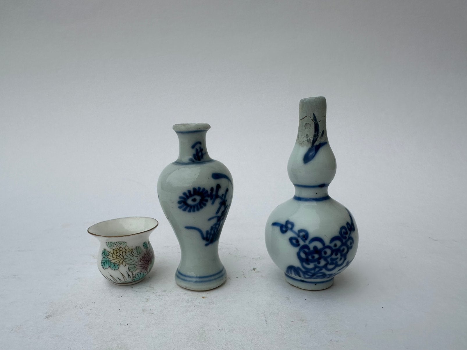3 stuks Antiek chinees poppengoed kangxi 1662-1722, Ophalen of Verzenden