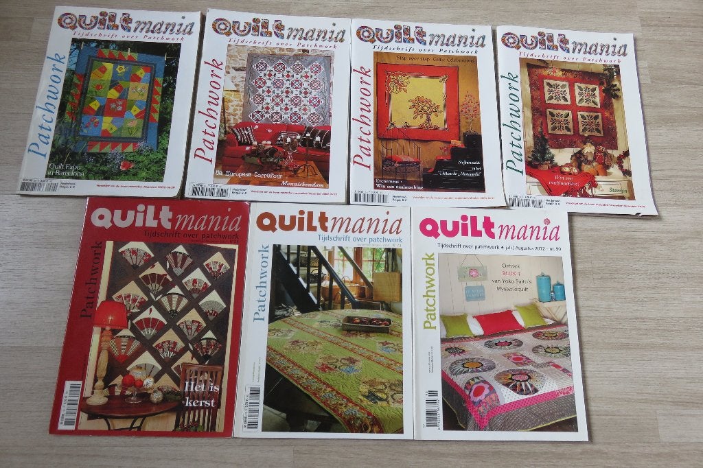 Quiltmania quilttijdschriften, Boeken, Ophalen of Verzenden, Gelezen, Borduren en Naaien, Diverse auteurs