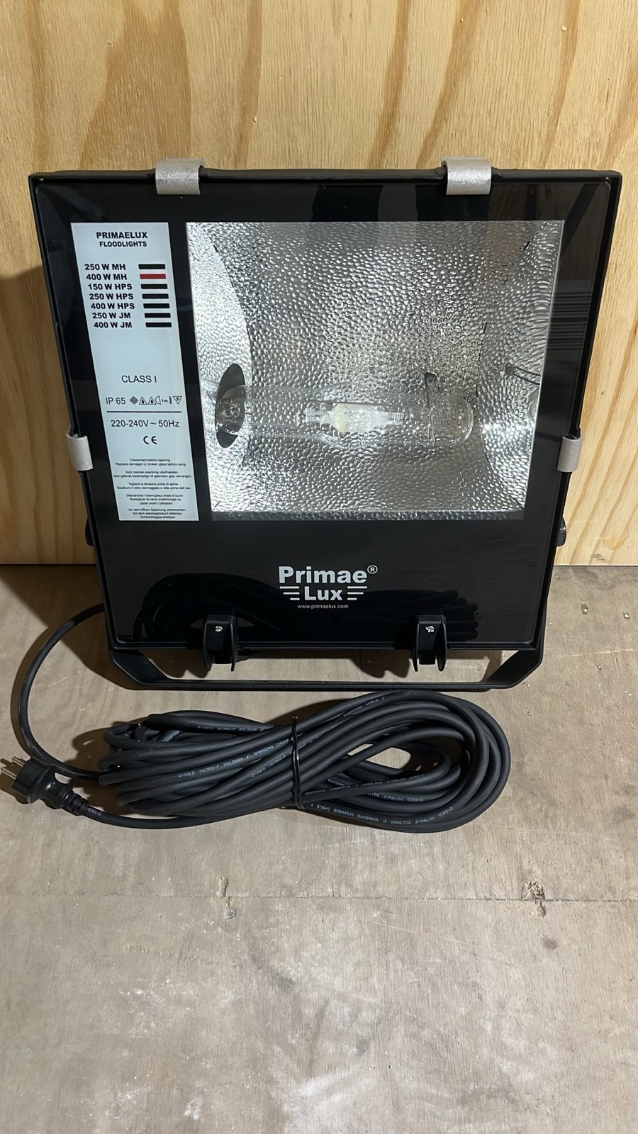 Bouwlamp Primaelux HQI-T Gasontladingsarmatuur - 400 watt, Ophalen of Verzenden, Nieuw, 200 tot 500 watt, Lamp met armatuur