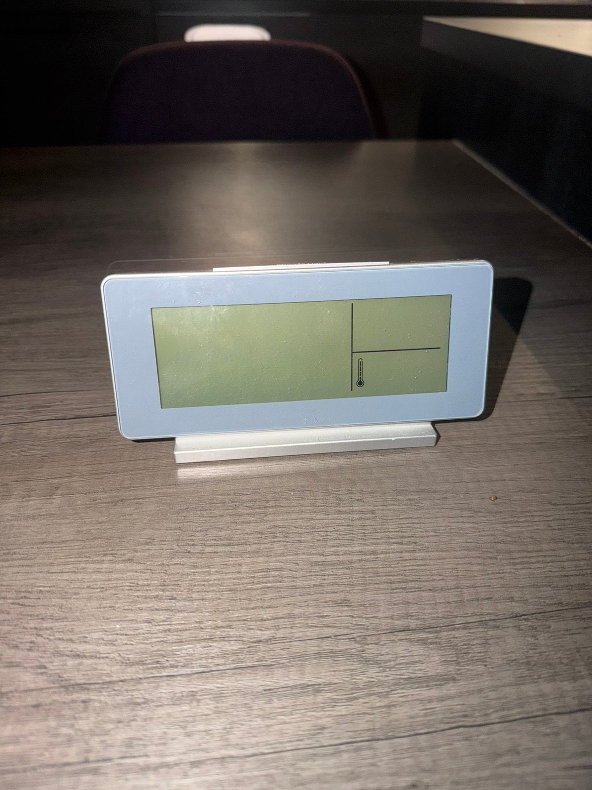 digitale klok / wekker met thermometer (wit/zilver), Witgoed en Apparatuur, Ophalen of Verzenden, Zo goed als nieuw