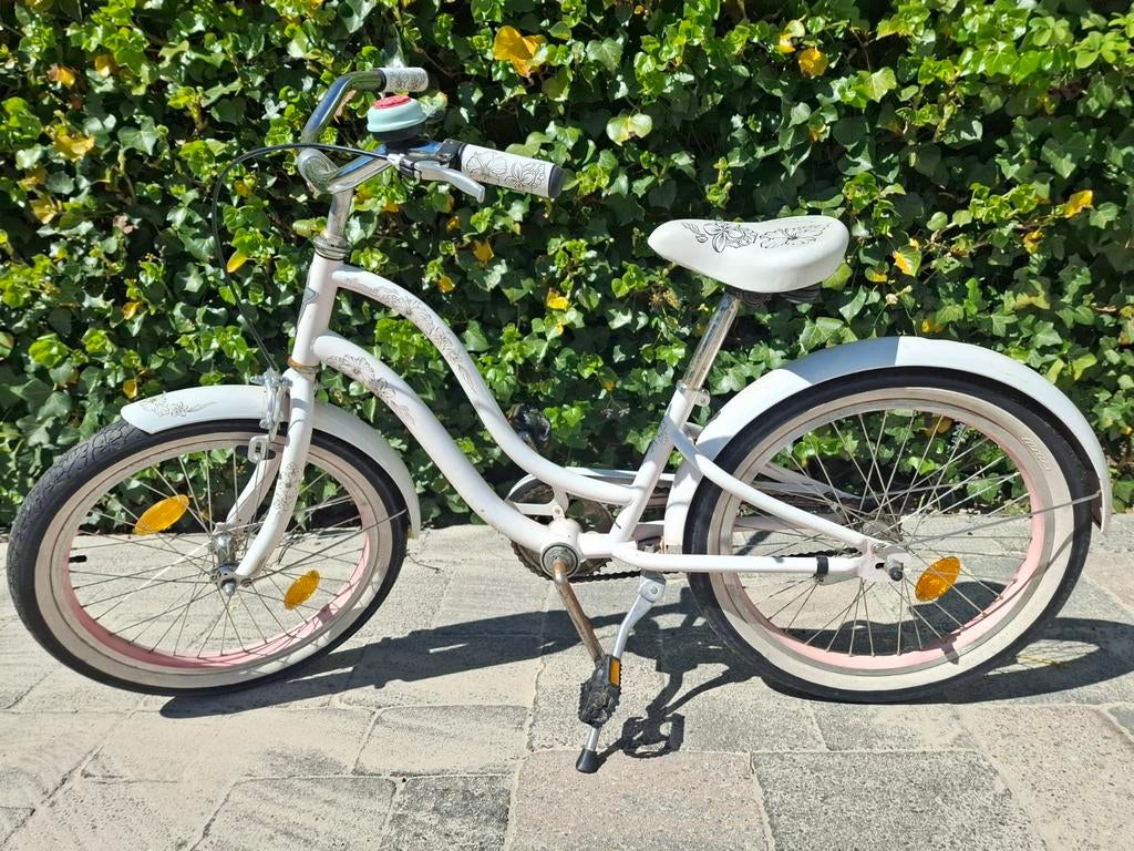 Electra Meisjesfiets 20 inch - Wit/Roze, Fietsen en Brommers, Fietsen | Kinderfietsjes, Ophalen of Verzenden, Gebruikt, 20 inch of meer
