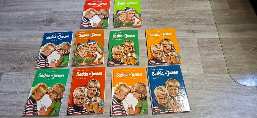 Complete serie Saskia en Jeroen boeken - Jaren '70 uitgave, Boeken, Ophalen of Verzenden