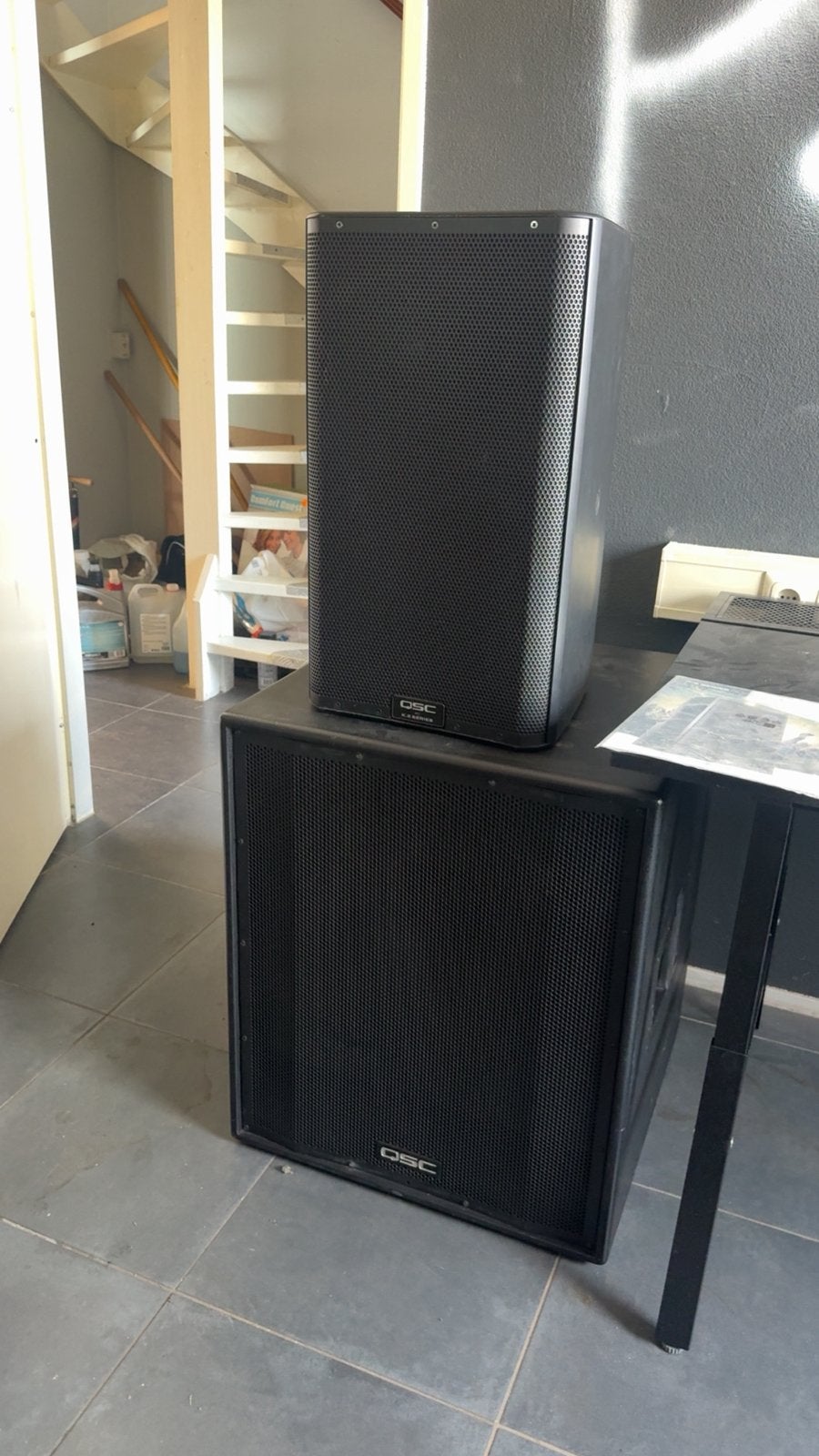 QSC K12.2 + HPR181i PA Set, Ophalen, Zo goed als nieuw, 1000 watt of meer