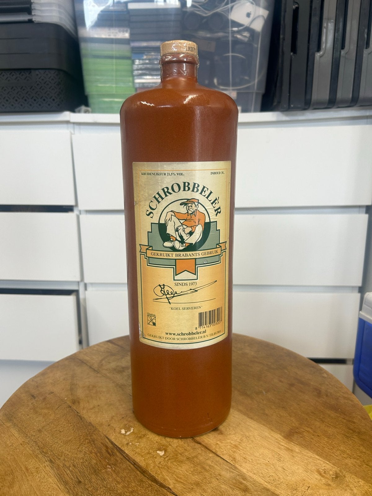 Schrobbelèr Kruidenlikeur 3 Liter Fles, Verzamelen, Ophalen of Verzenden, Nieuw, Overige typen
