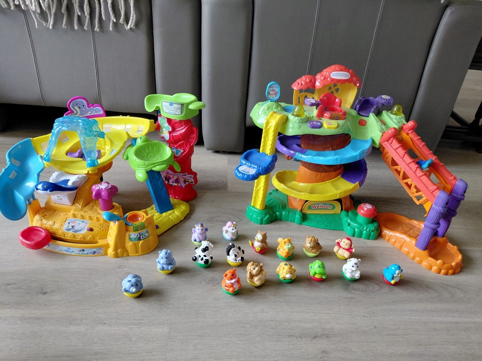 VTech zoomizoos Waterpark & Boomhuis en 16 diertjes, Ophalen of Verzenden, Zo goed als nieuw, Overige typen