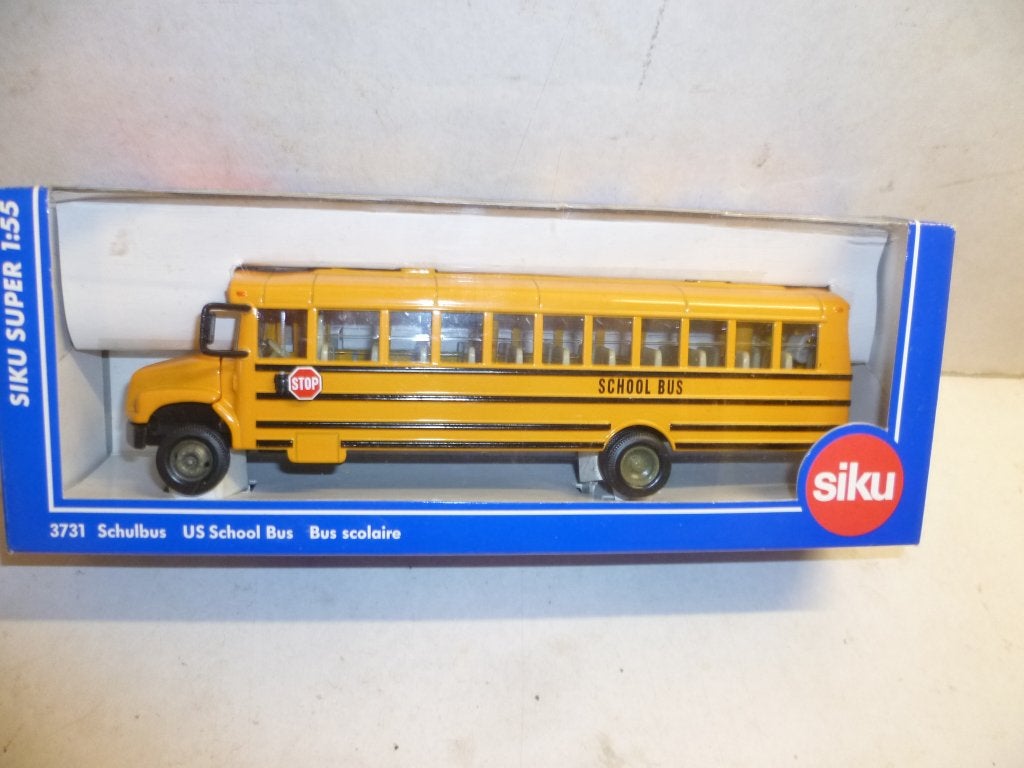 Siku 3731 US schoolbus nieuw in doos 1:55 modelauto., Ophalen of Verzenden, Nieuw, Bus of Vrachtwagen, SIKU