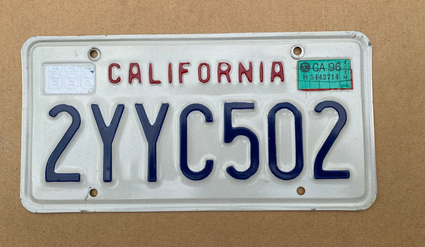 Kentekenplaat USA California, Verzamelen, Ophalen of Verzenden, Gebruikt, Auto's