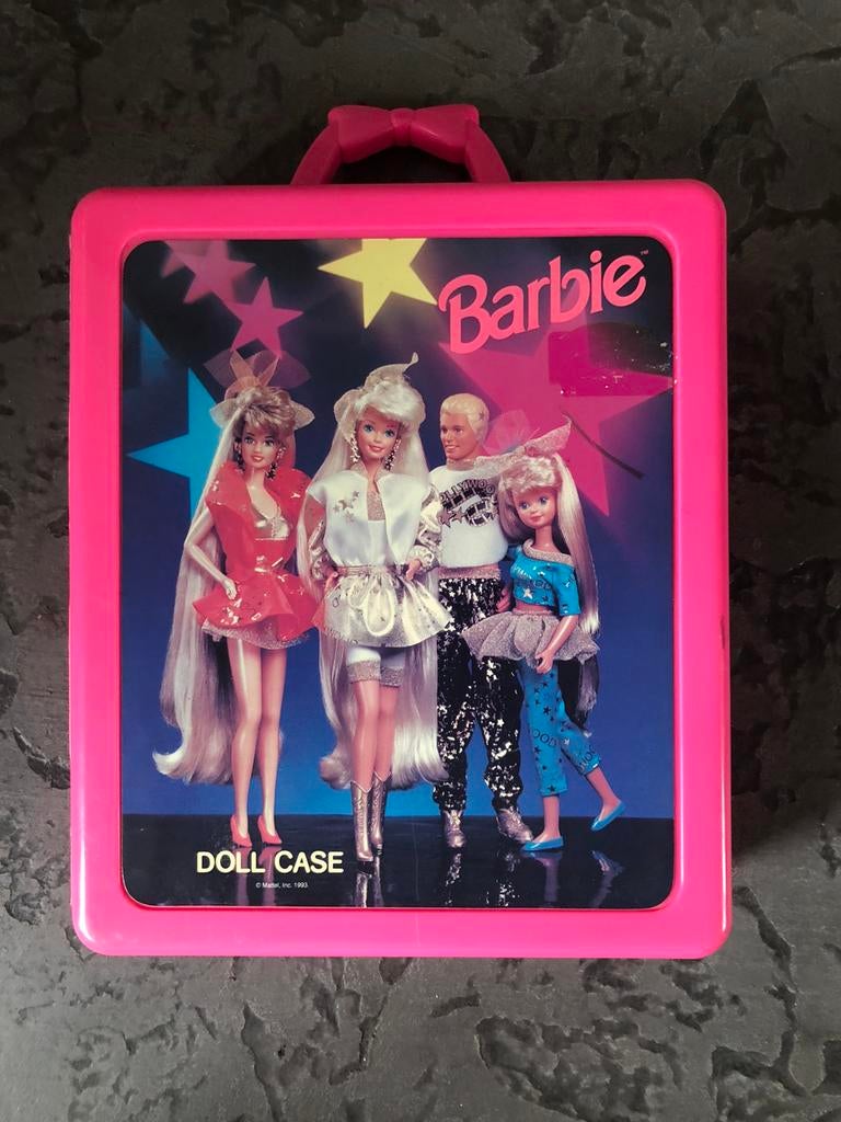 Barbie  roze hollywood star doll case 1993, Ophalen of Verzenden, Gebruikt, Accessoires