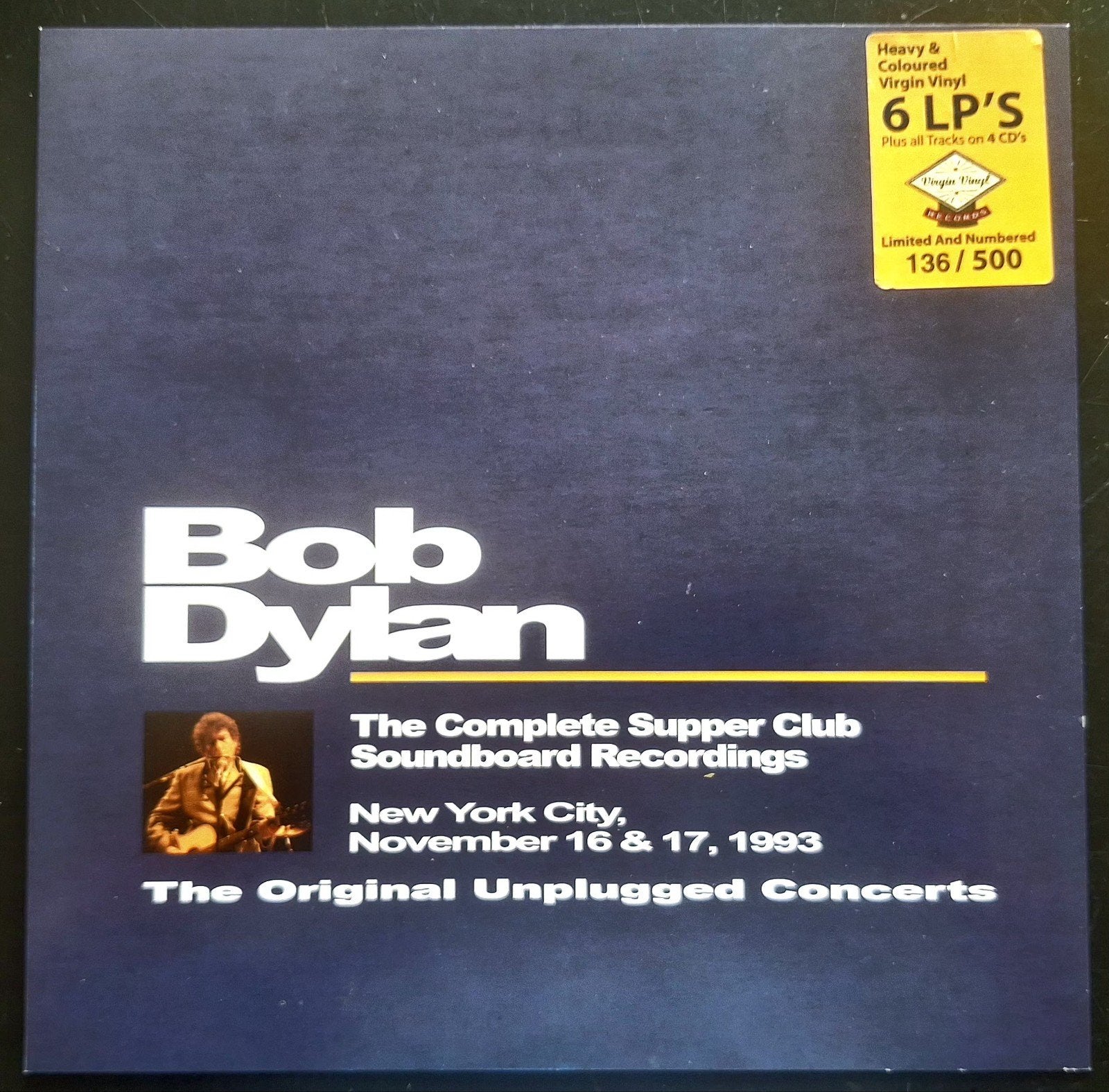6-LP+4-CD  BOB DYLAN - Complete Unplugged Concerts 1993, Ophalen of Verzenden, Zo goed als nieuw, 12 inch
