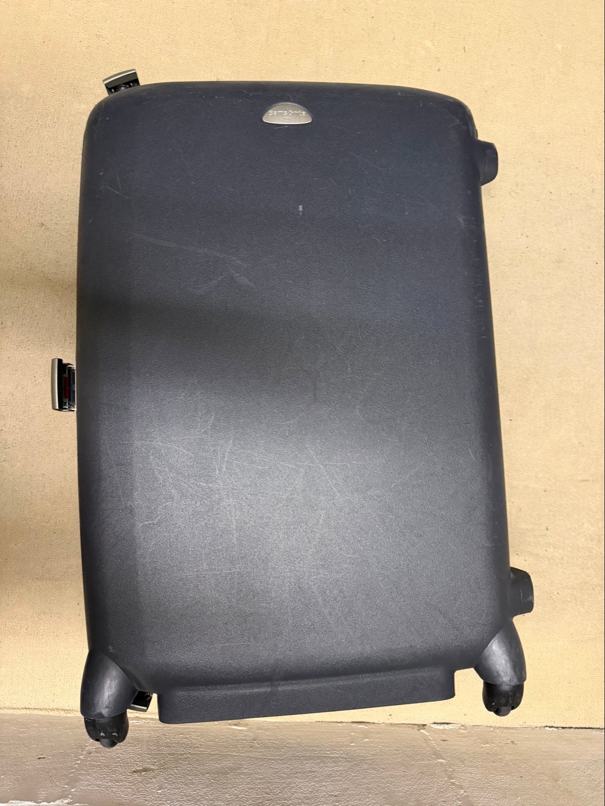 Grote grijze Samsonite koffer, Ophalen, Gebruikt, Hard kunststof, Slot
