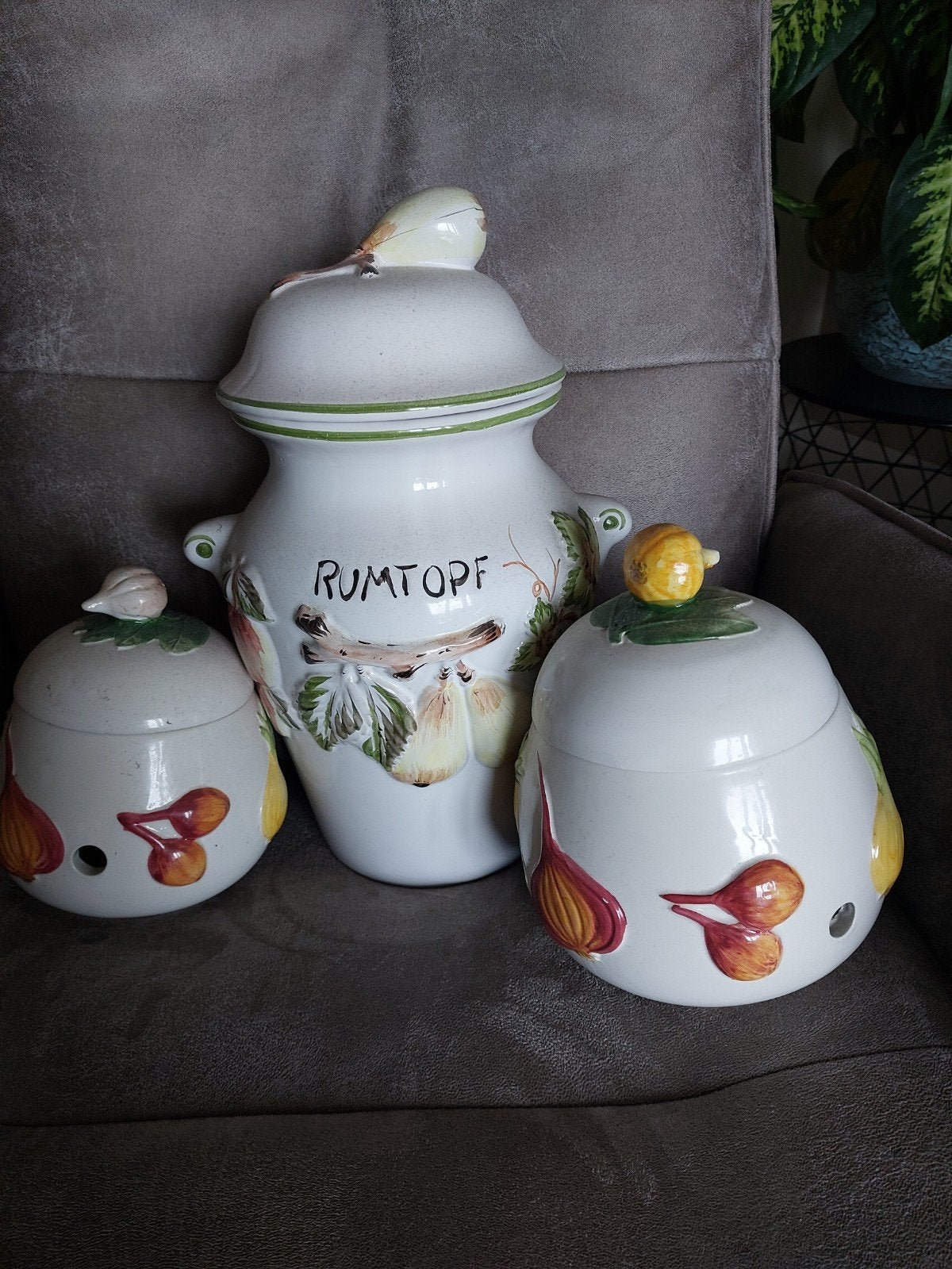 Vintage Rumtopf en knoflookpotten set, Ophalen