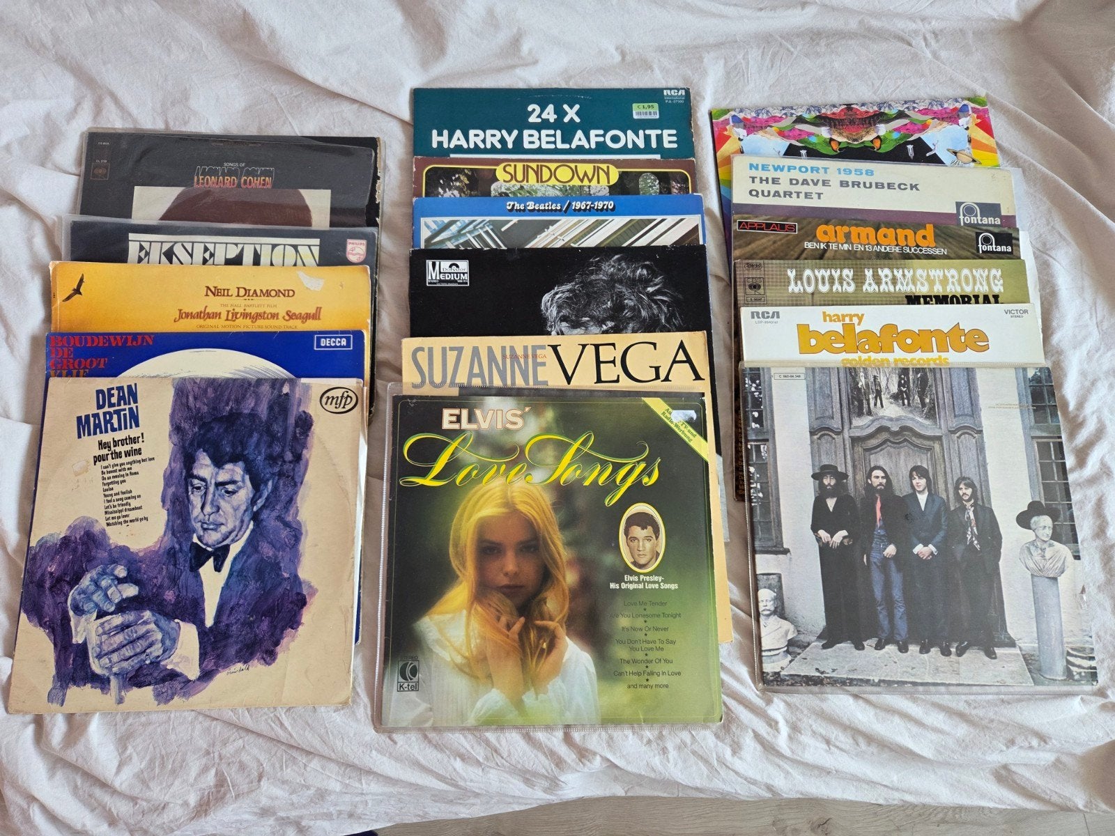 Vinyl bundel 18 stuks oa Beatles, Neil Diamond, Cd's en Dvd's, Vinyl | Pop, Ophalen, Gebruikt