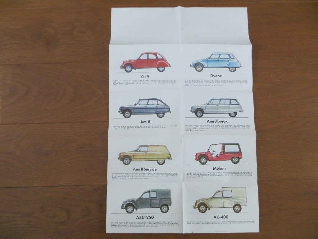 Citroën modellen 1971 2CV4, Dyane, Ami 8, Ami 8 Break, enz., Ophalen of Verzenden, Nieuw, Citroën