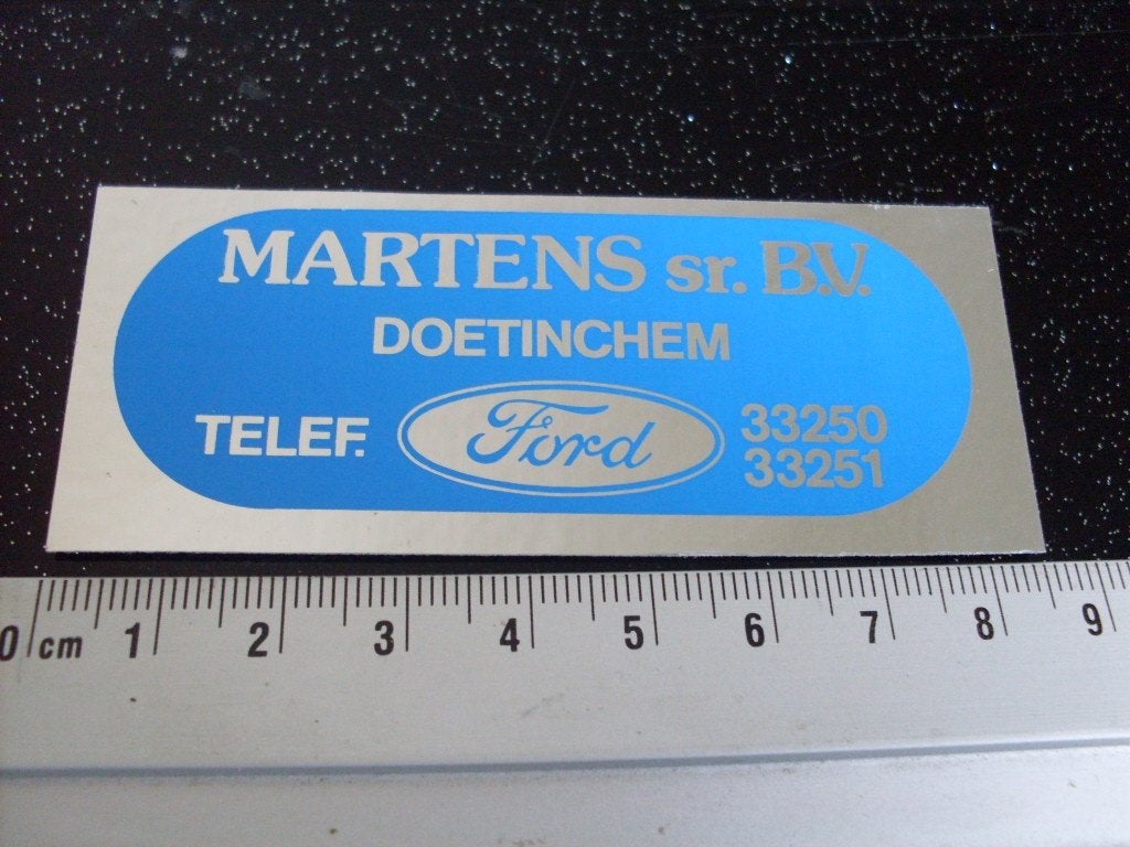 folie sticker martens doetinchem Ford logo, Verzenden, Zo goed als nieuw, Bedrijf of Vereniging