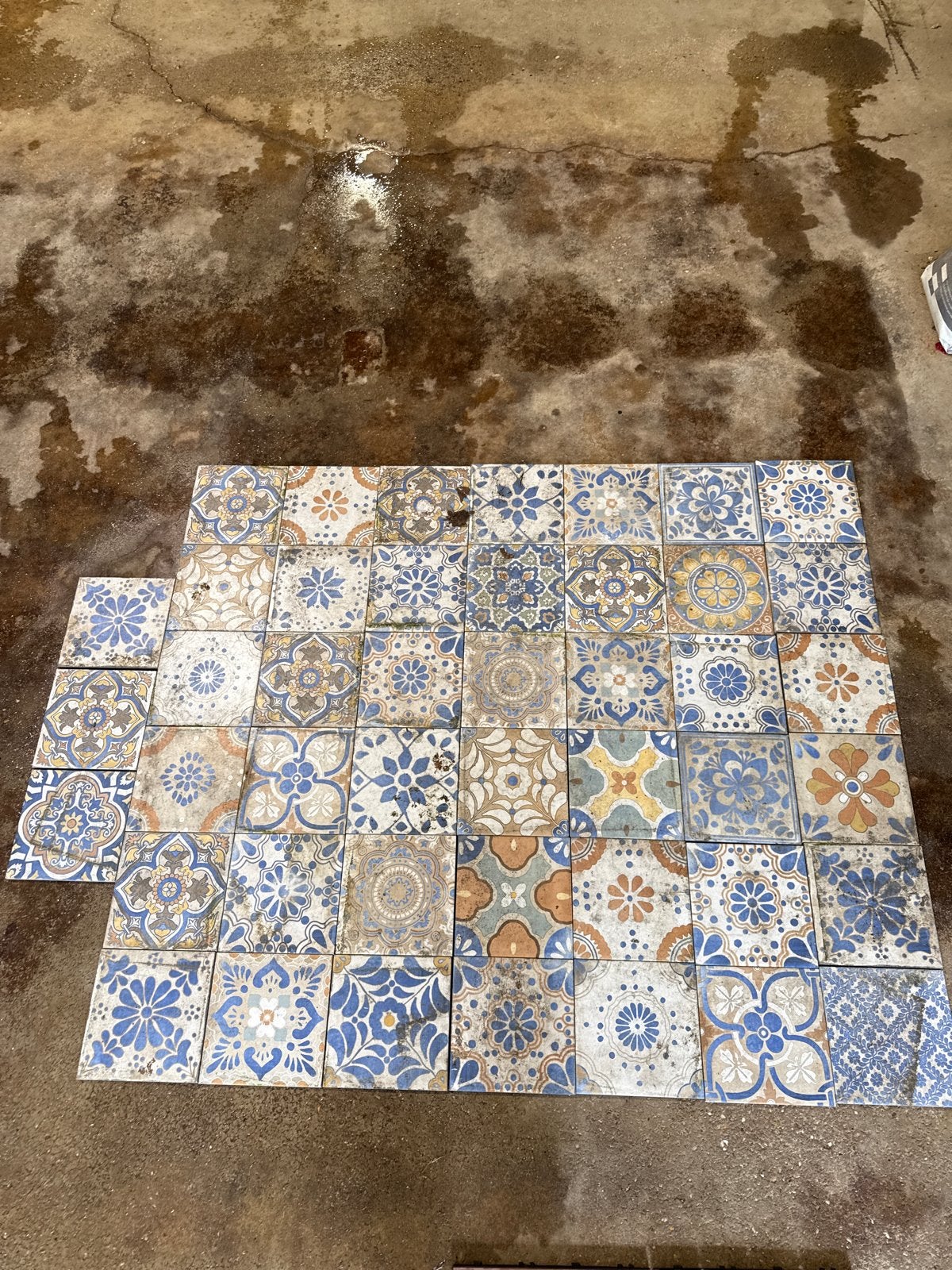 45 stuks Xclusive Caribbean vloer- en wandtegel decor Bermud, Doe-het-zelf en Verbouw, Ophalen, Keramiek, Zo goed als nieuw, 20 tot 40 cm