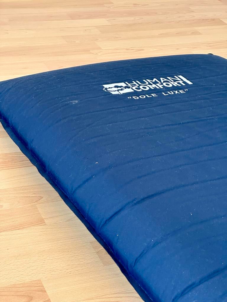 2 Human Comfort Dole Luxe slaapmatten met memory foam hoezen, Caravans en Kamperen, Ophalen, Zo goed als nieuw, 1-persoons