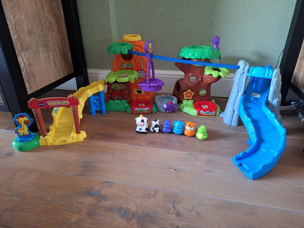 VTech Zoef Zoef Dieren Avonturenjungle, Kinderen en Baby's, Speelgoed | Vtech, Ophalen of Verzenden, Gebruikt