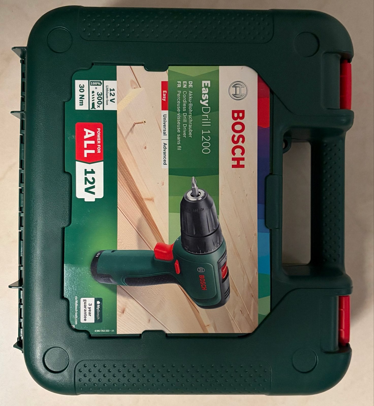 Bosch EasyDrill 1200 Accuboormachine - Nieuw in doos, Variabele snelheid, Nieuw, Ophalen of Verzenden, Boor- en Schroefmachine