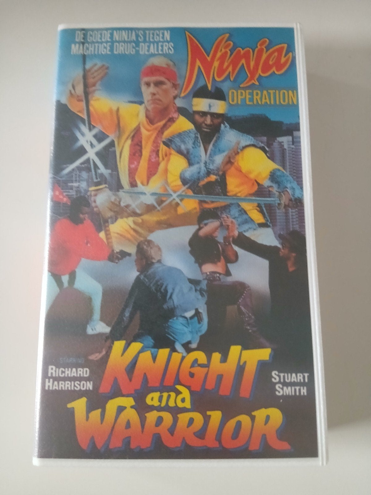 Ninja Operation Knight and Warrior - VHS, Alle leeftijden, Ophalen of Verzenden, Zo goed als nieuw, Actie en Avontuur
