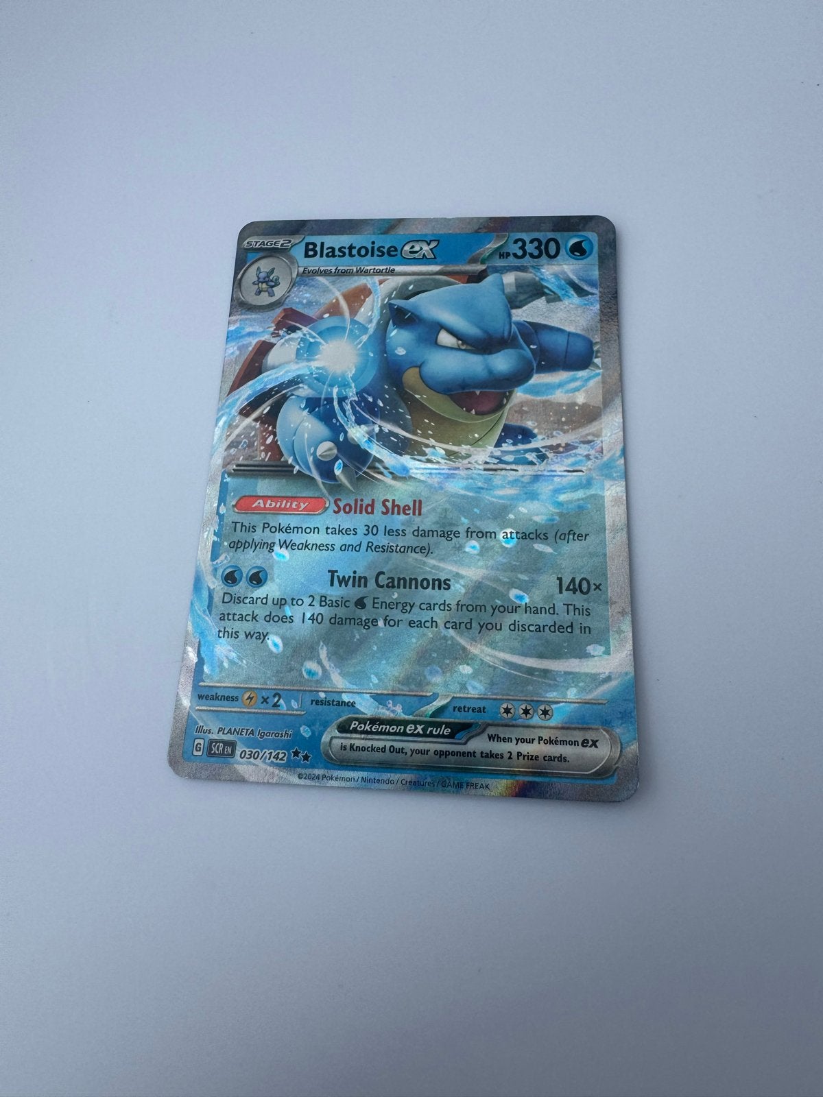 Blastoise EX Pokémon Kaart - XY Base Set 30/142, Ophalen of Verzenden, Nieuw, Losse kaart