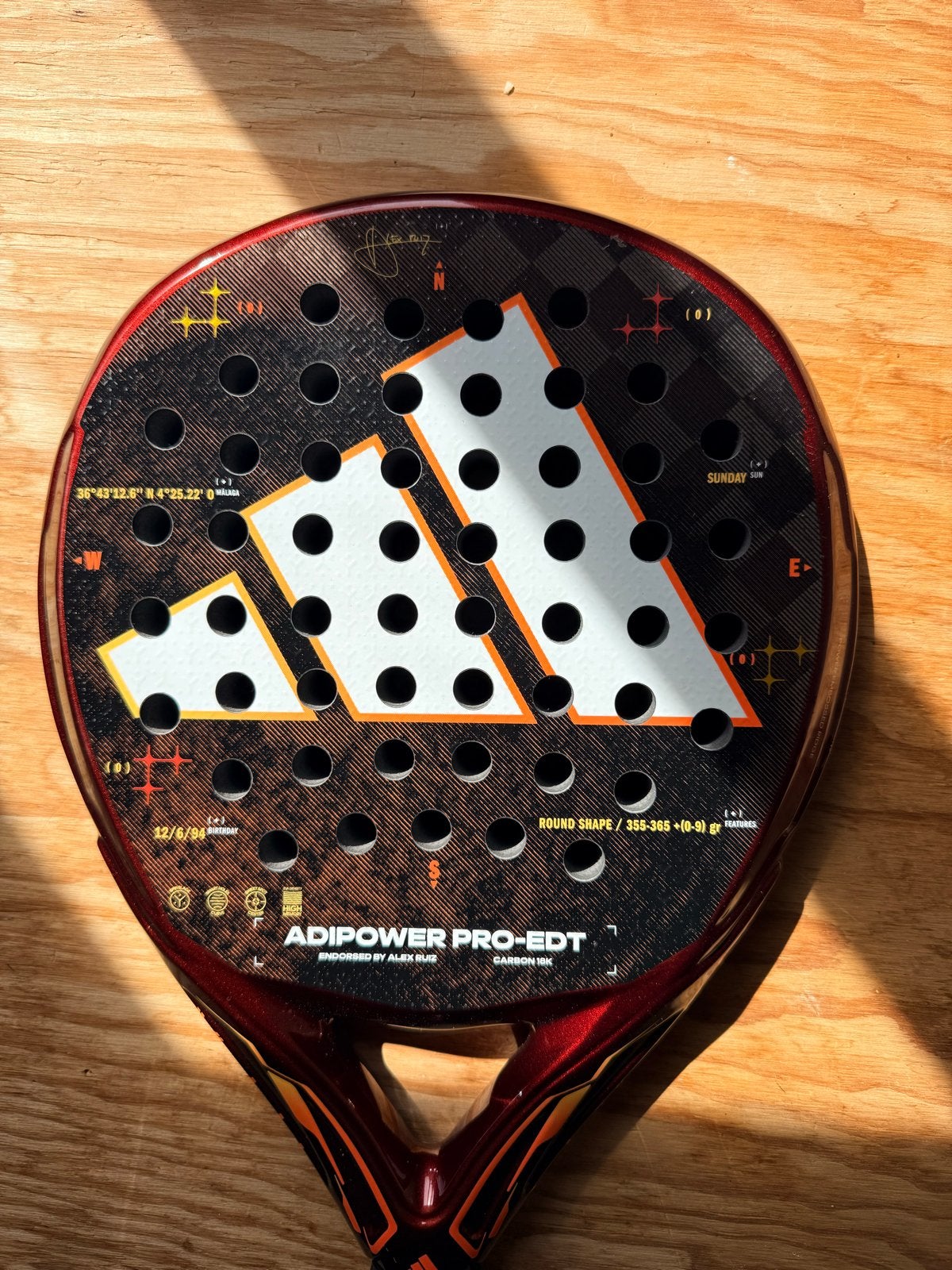 Adidas Adipower Pro-EDT Padel Racket - Zo goed als nieuw, Sport en Fitness, Ophalen, Zo goed als nieuw