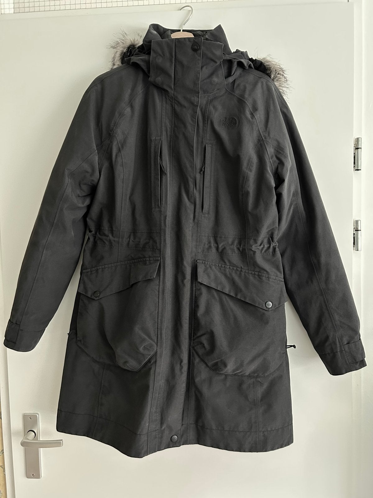 The North Face DryVent Suzanne Parka Dames Maat L, Ophalen of Verzenden, Zo goed als nieuw, Maat 42/44 (L), Grijs
