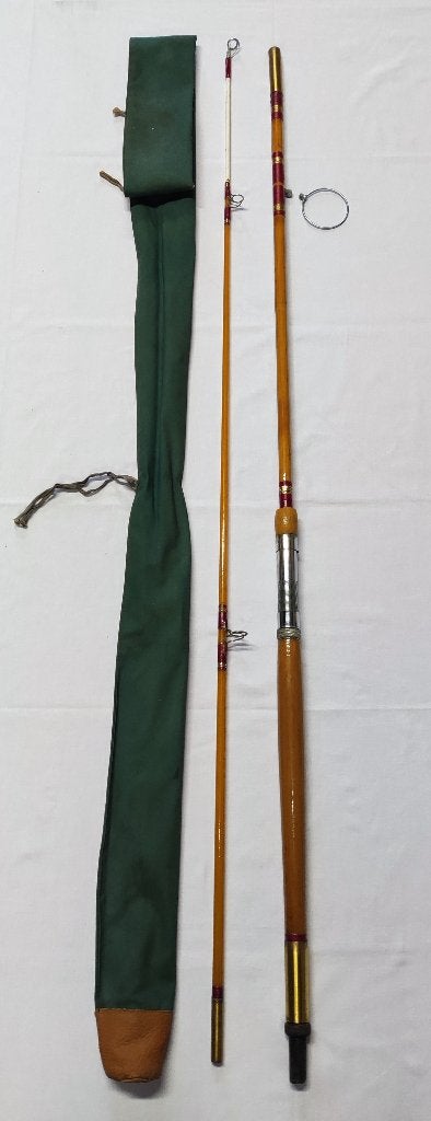 Vintage hengel zee simon weinberg sw 2,80 meter + hoes, Watersport en Boten, Hengelsport | Zeevissen, Gebruikt, Werphengel, Ophalen