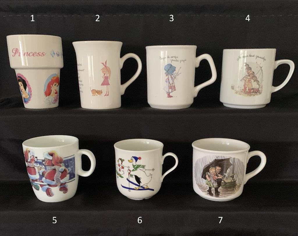 leuke mokken voor kinderen, kindermokken, kinderbekers beker, Huis en Inrichting, Keuken | Servies, Ophalen, Overige typen, Zo goed als nieuw