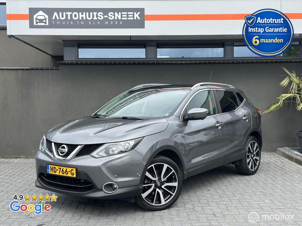 Nissan Qashqai 1.6 Tekna / Pano / Trekhaak 1500kg / Leder, Auto's, Voorwielaandrijving, 1618 cc, Gebruikt, Euro 6