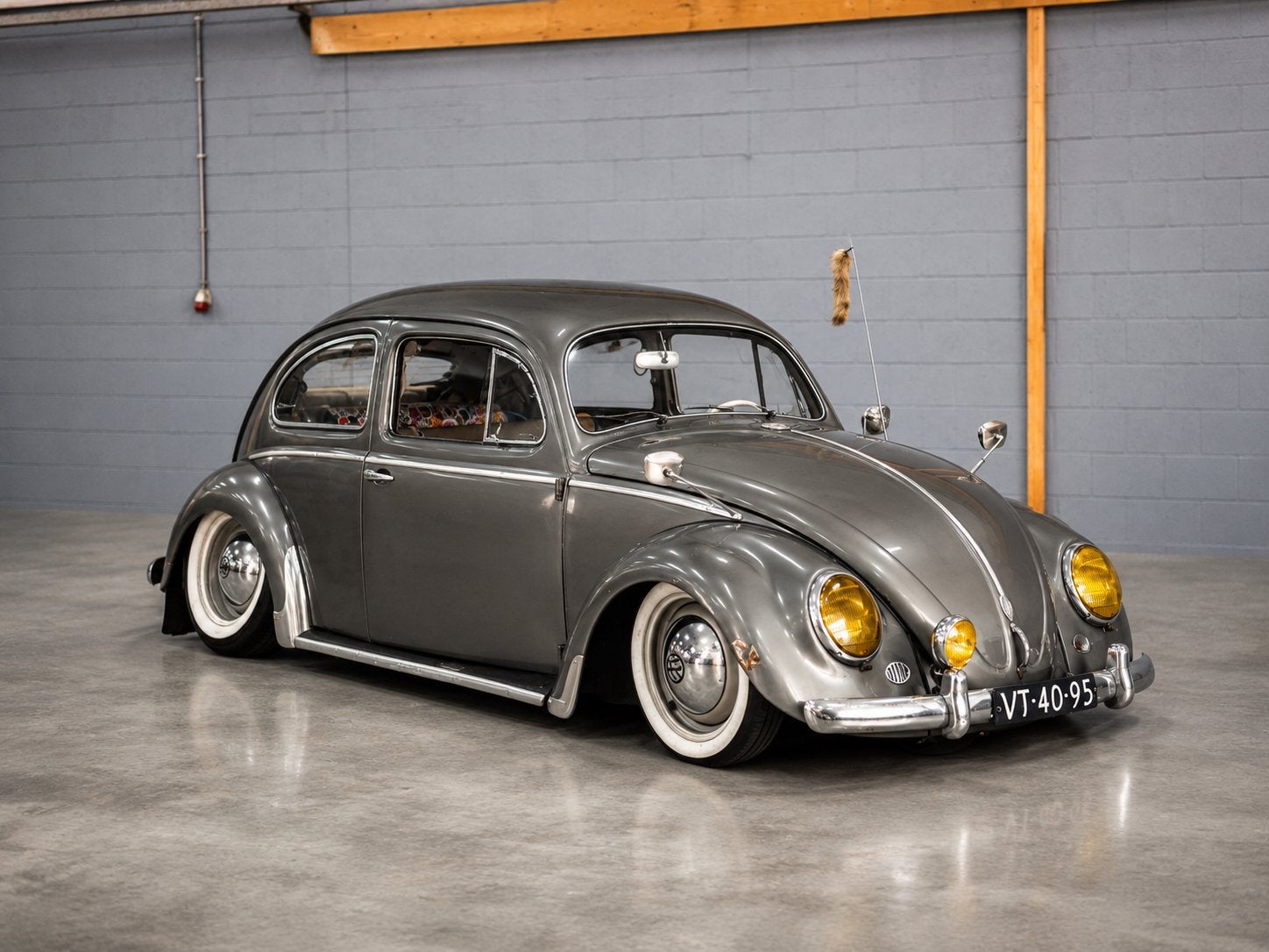 Volkswagen Ovaal Kever 1957 – Ratlook | Airride | Patina, Auto's, Volkswagen, Beetle (Kever), 4 cilinders, Overige kleuren, Handgeschakeld