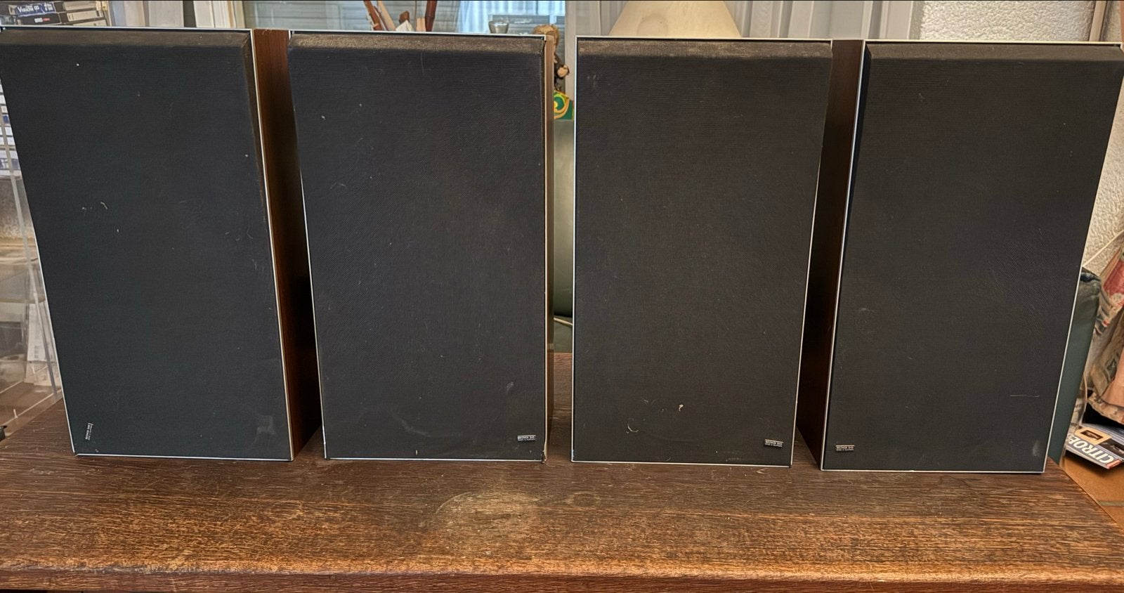 4 Beovox S45 luidsprekers - Vintage Bang & Olufsen, Stereo speakers, Gebruikt, Ophalen of Verzenden, Bang & Olufsen