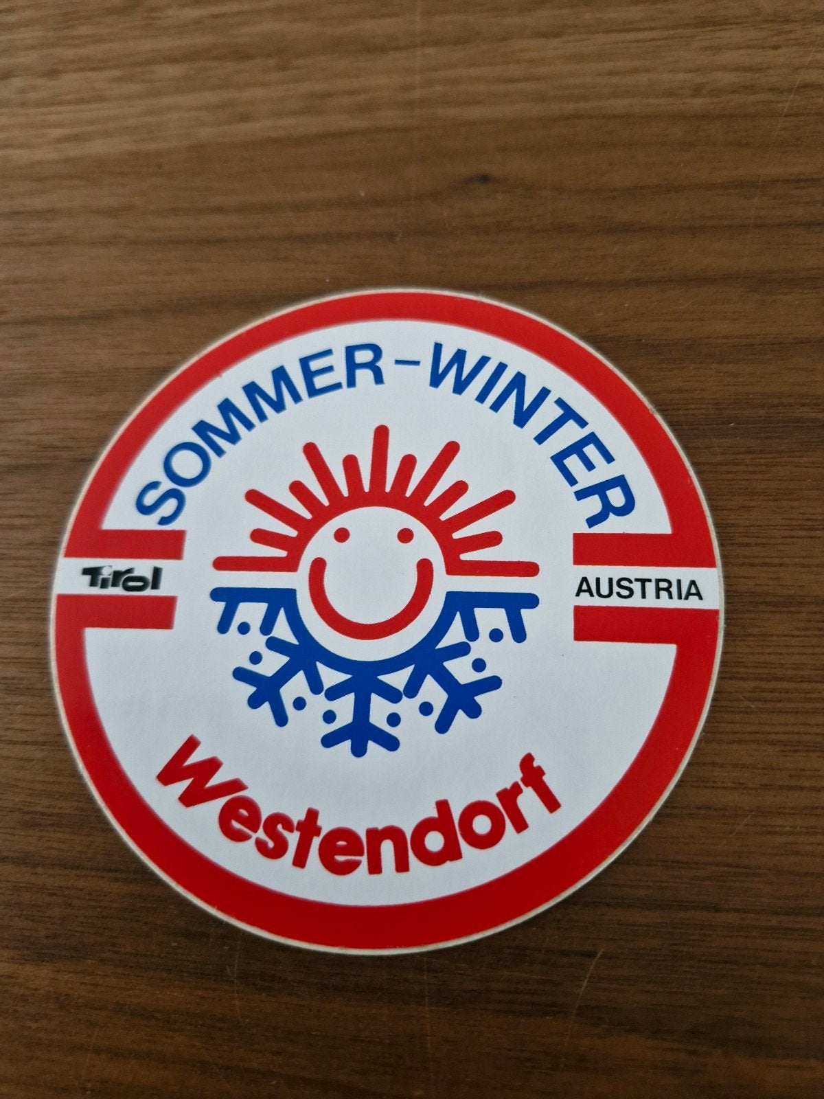 11725 Vintage Westendorf Tirol Oostenrijk Sticker - Zomer &, Ophalen of Verzenden, Zo goed als nieuw, Overige typen