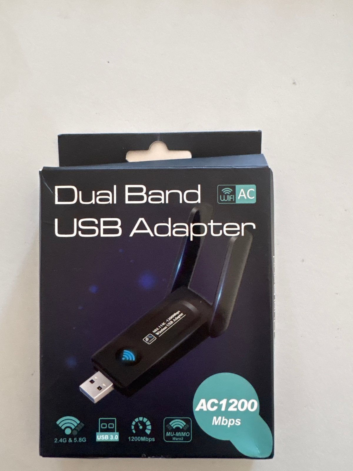 Dual Band USB WiFi AC1200 Adapter - Nieuw in doos, Computers en Software, Ophalen of Verzenden, Nieuw, Extern