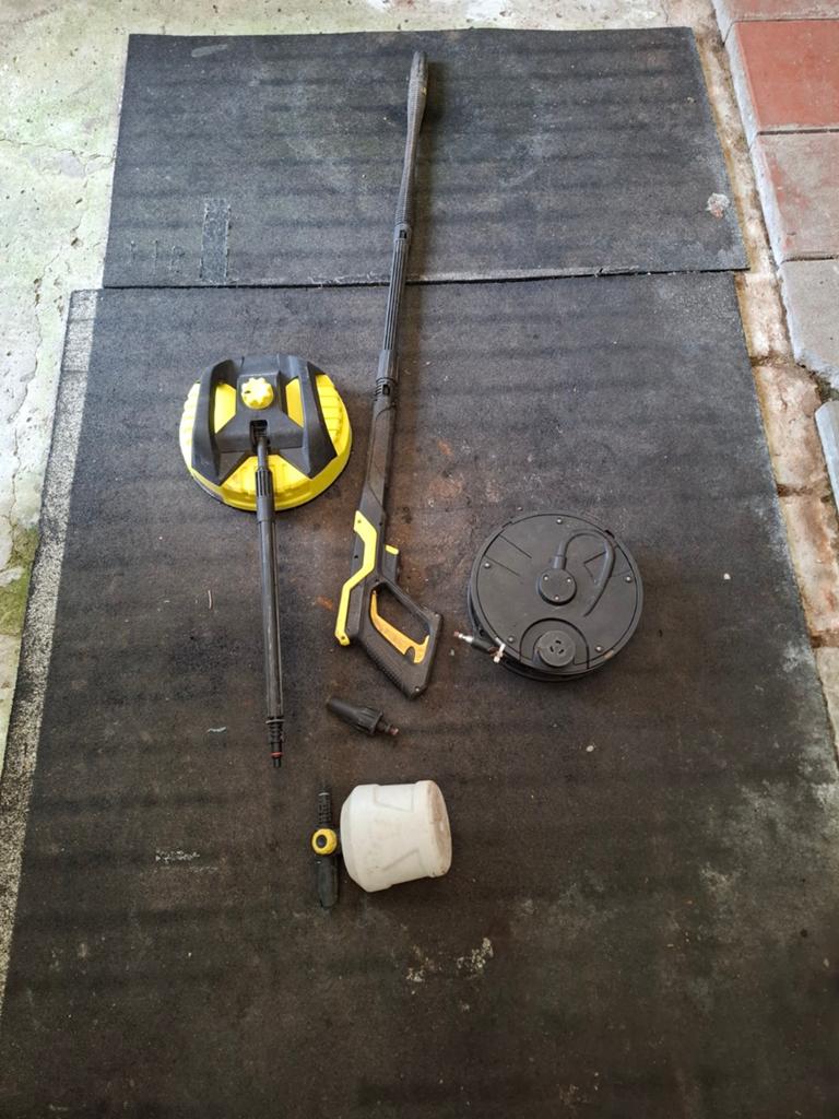Karcher spuitpistool/ terrasreiniger en haspel, Ophalen of Verzenden, Elektrisch