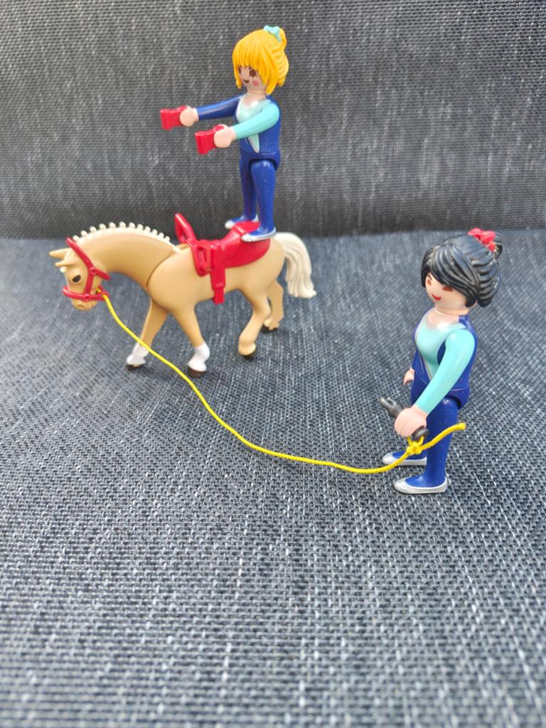 33. Playmobil Paarden Voltige Set, Ophalen of Verzenden, Zo goed als nieuw