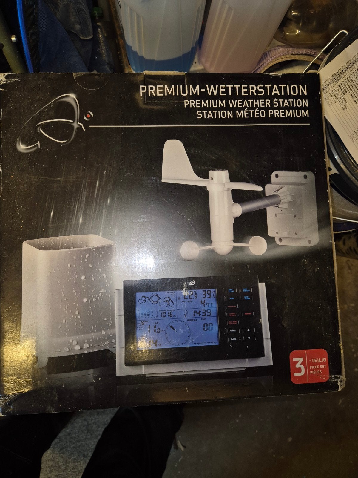 Premium Weerstation met Regen- en Windmeter - Nieuw in Doos, Ophalen of Verzenden, Nieuw, Weerstation