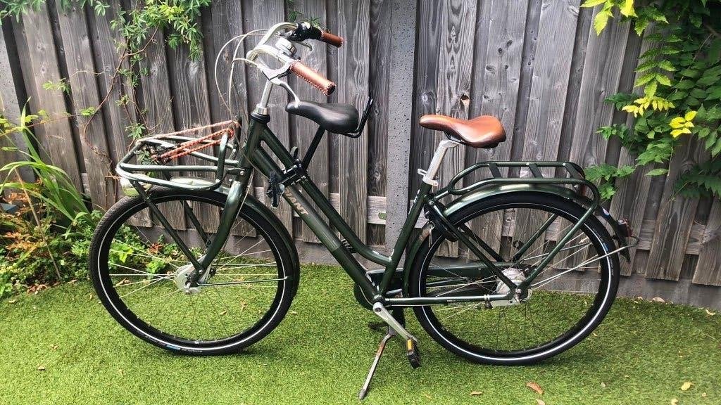 Stevige moederfiets fiets giant triple x, Ophalen, Velgrem, Giant, Versnellingen