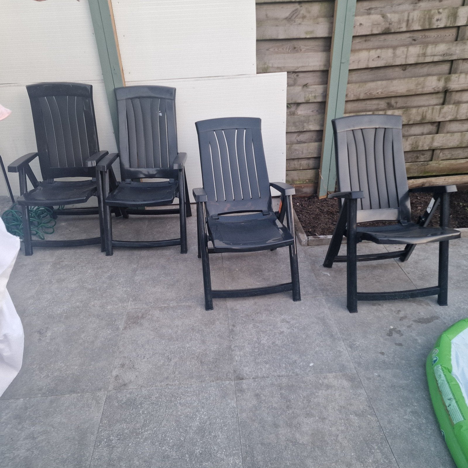 4 x Jardin tuinstoelen zo goed als nieuw, Tuin en Terras, Ophalen, Kunststof, Verstelbaar