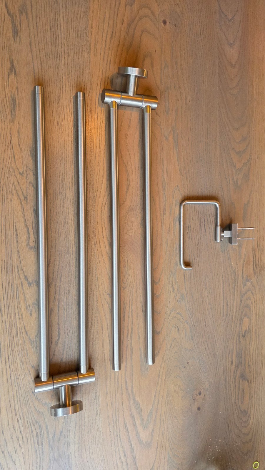 Tiger handdoekenrek en toiletrolhouder RVS, Ophalen of Verzenden, Zo goed als nieuw, Zilver, Handdoekenrek