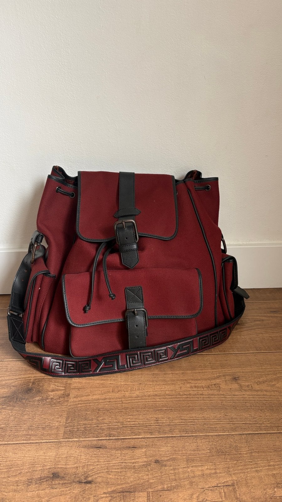 YSL Schoudertas Canvas - Goede Staat - 50x25x30cm, Ophalen of Verzenden, Zo goed als nieuw, Rood, Overige merken