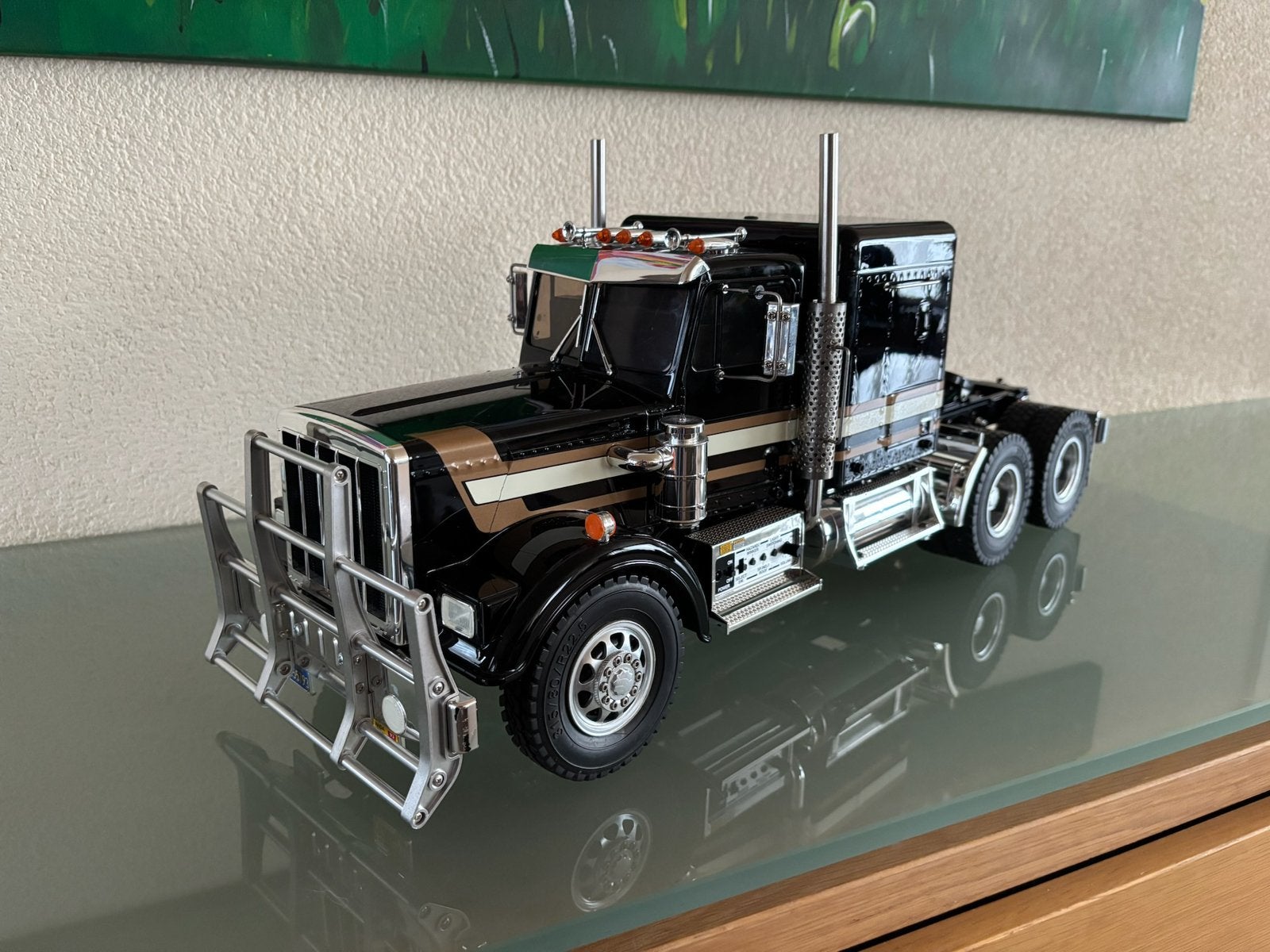 Tamiya 1/14 King Hauler met MFC-01 Geluids/Lichtmodule., Schaal 1:14, Zo goed als nieuw, Auto onroad, Ophalen
