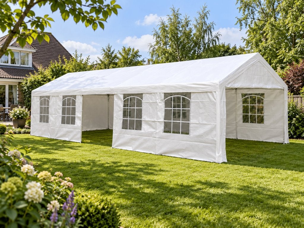 Partytent 5 x 10, Ophalen, Opvouwbaar, Nieuw, 4 tot 6 meter